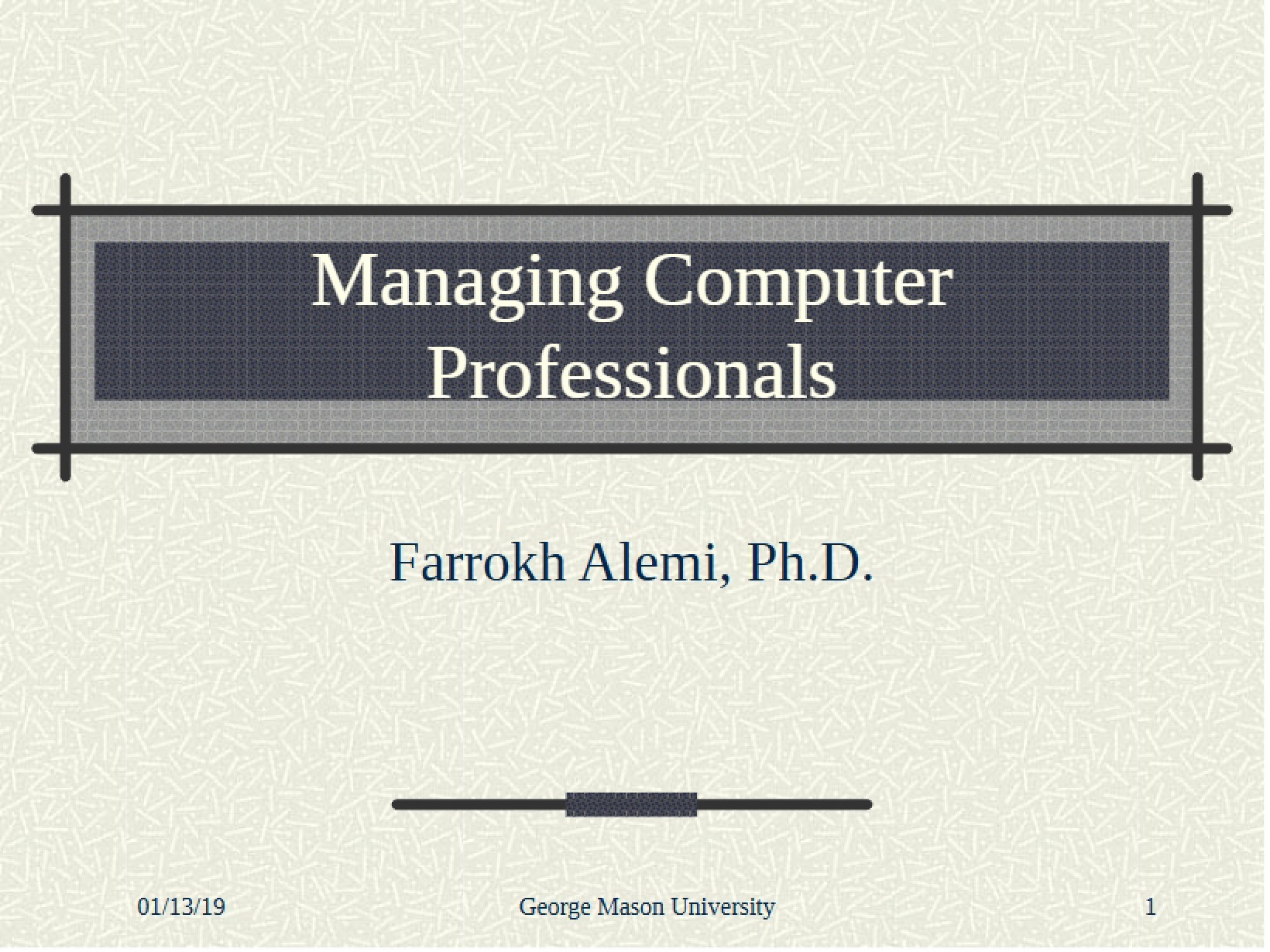 Computer Professionals Management