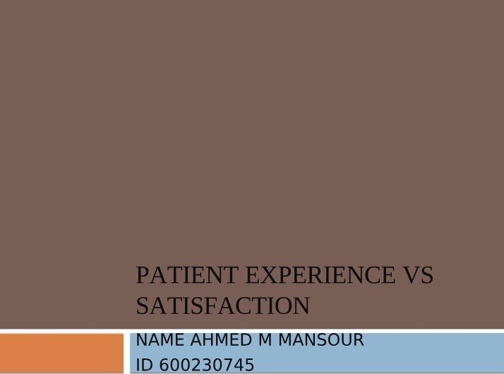 Emergency Department Satisfaction Survey Analysis
