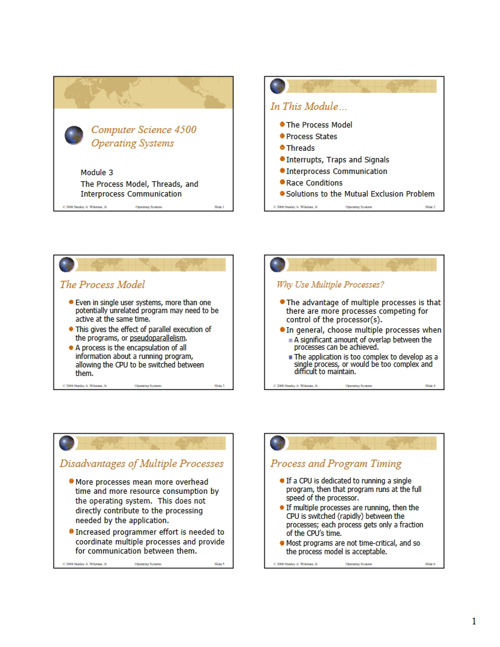 IPC, Threads, and Process Model