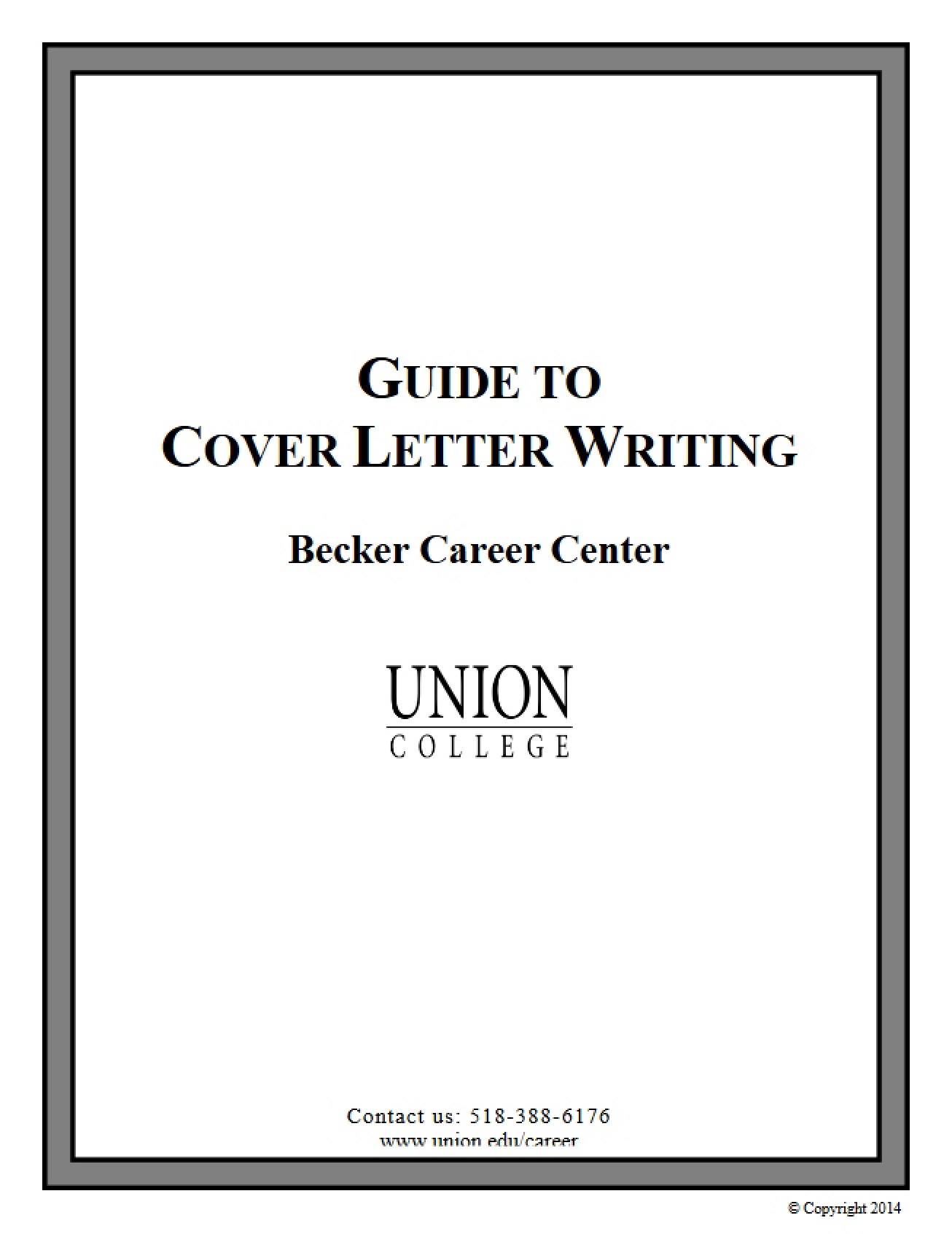 Guide to Cover Letters
