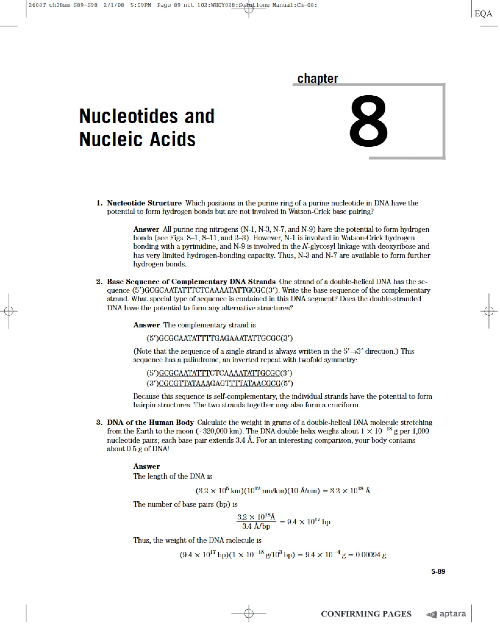 Solutions Chapter 8