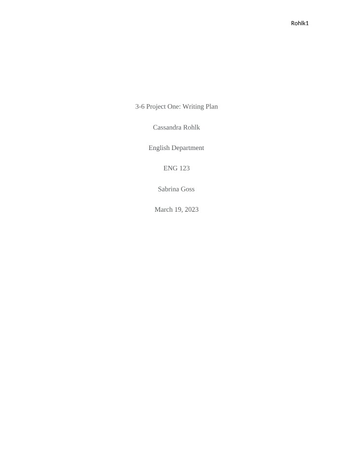 Writing Plan - Pros and Cons of Brick-and-Mortar Banks