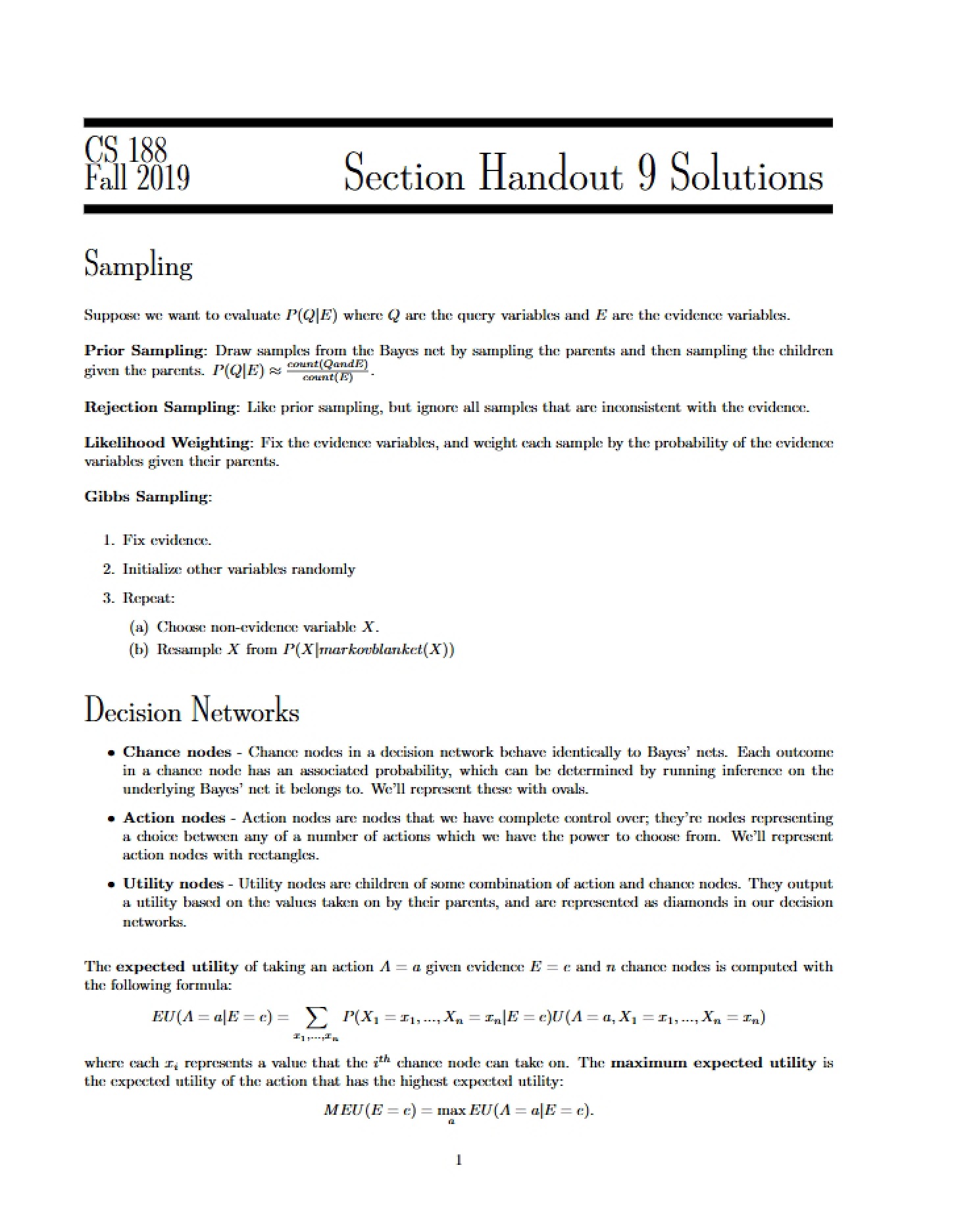 Sampling Methods