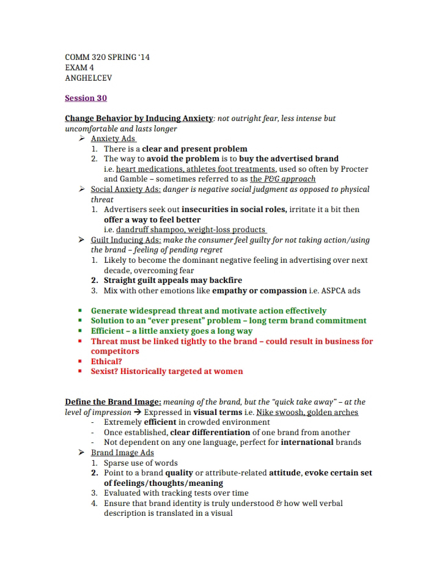 Fourth Examination