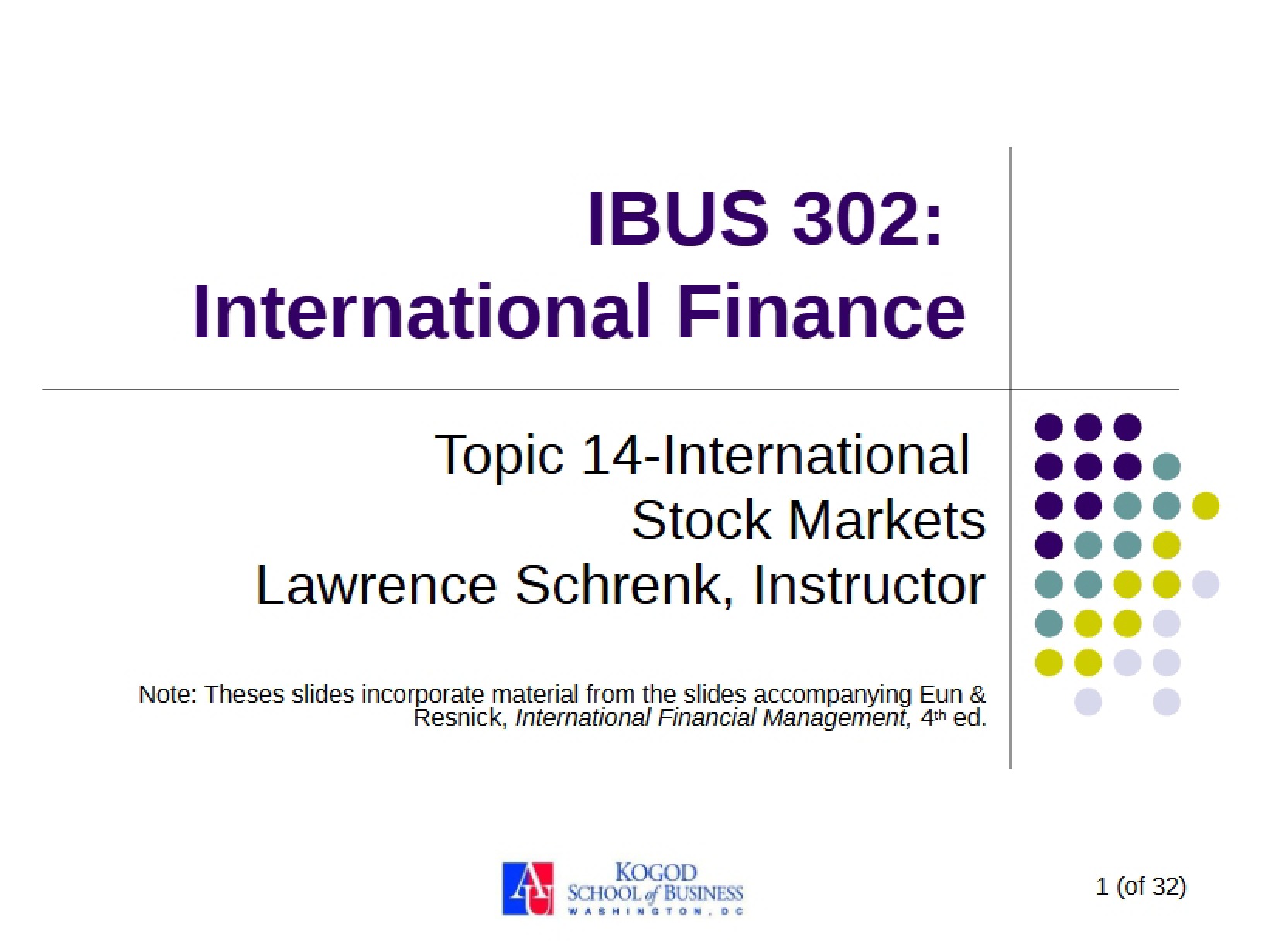 Updates on International Law
