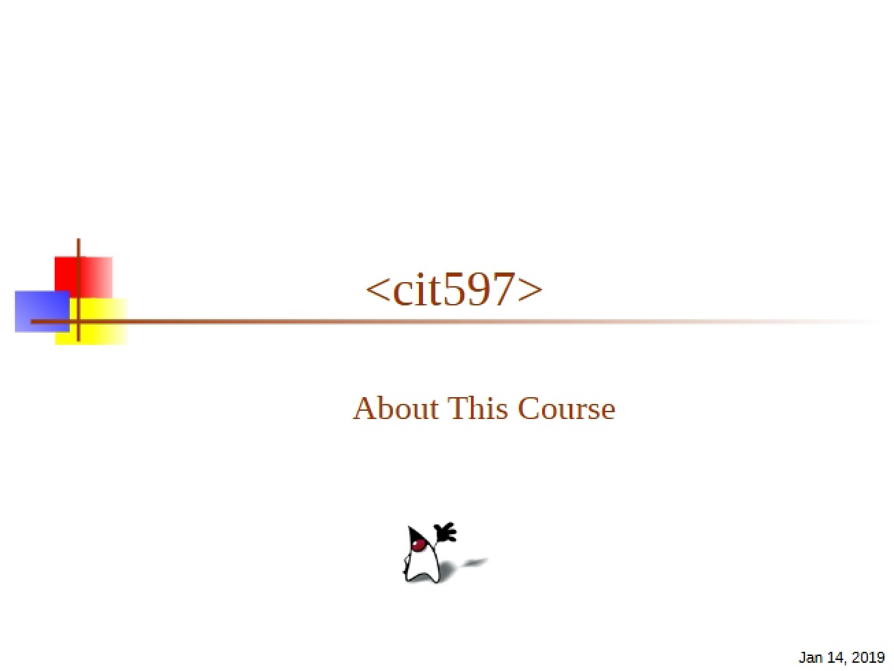 Lecture Notes for Programming Techniques III - Programming Languages and Techniques III