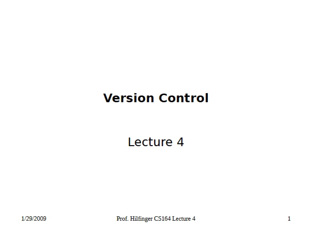Version Control