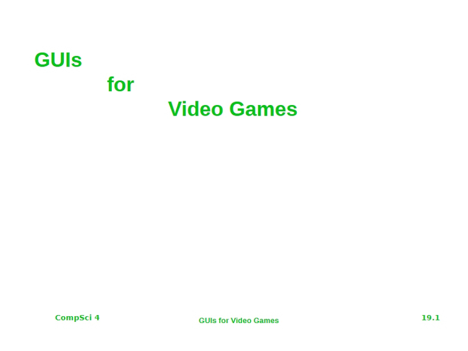 Gaming and Video