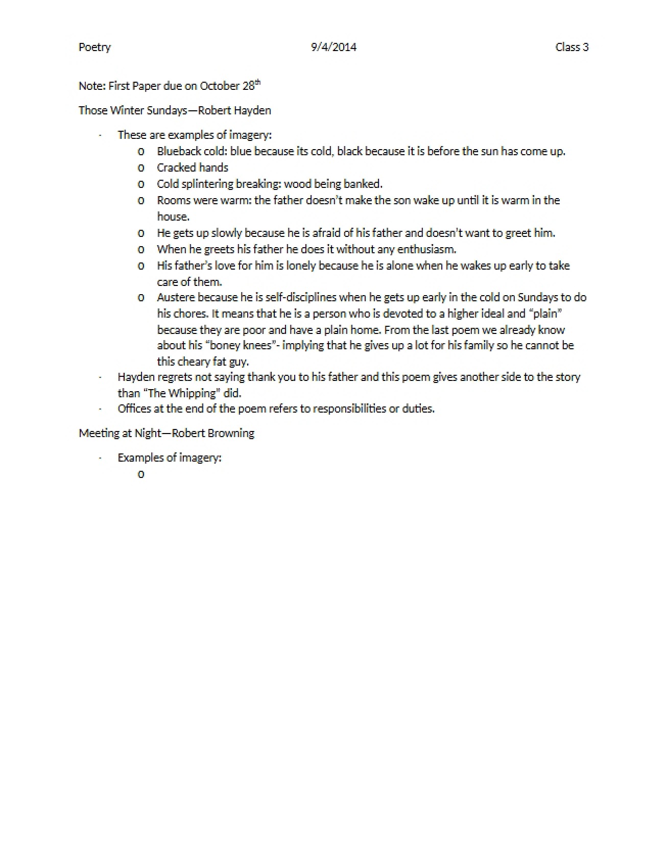 Concepts in Poetry Analysis