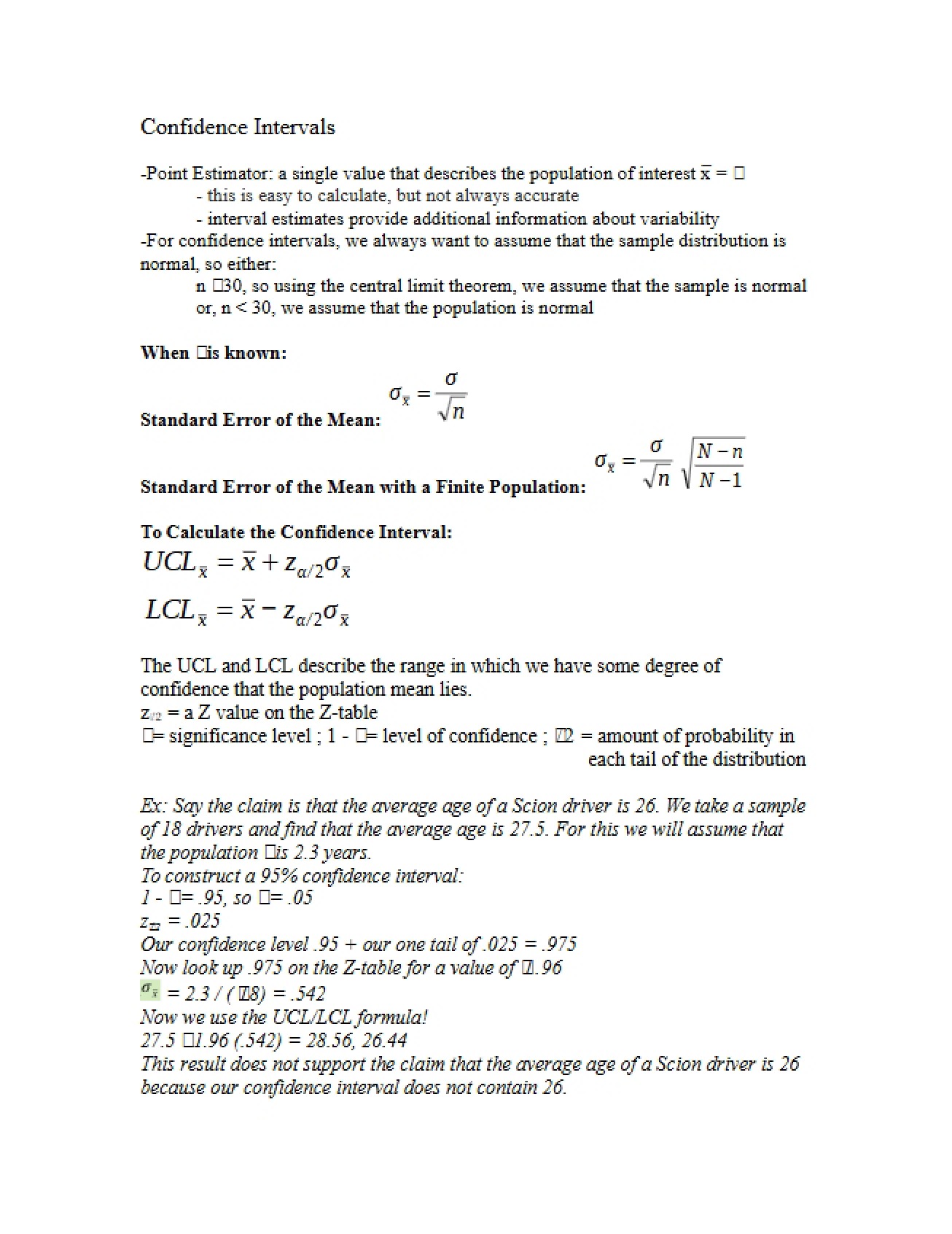Understanding Confidence Intervals