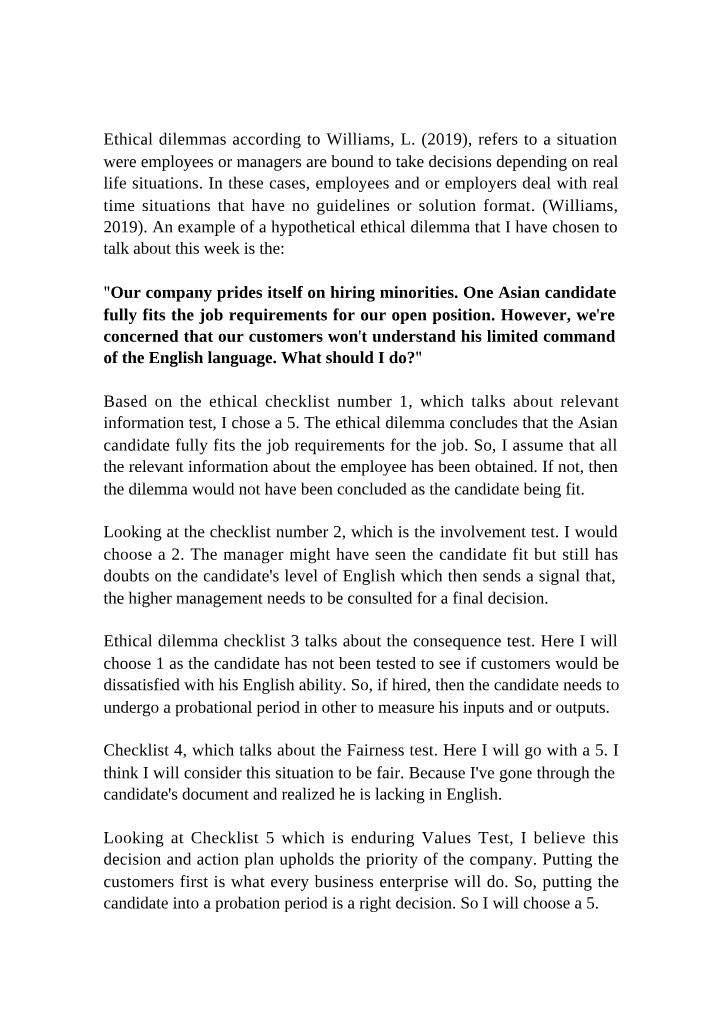 Addressing Language Proficiency - Ethical Dilemmas in Hiring