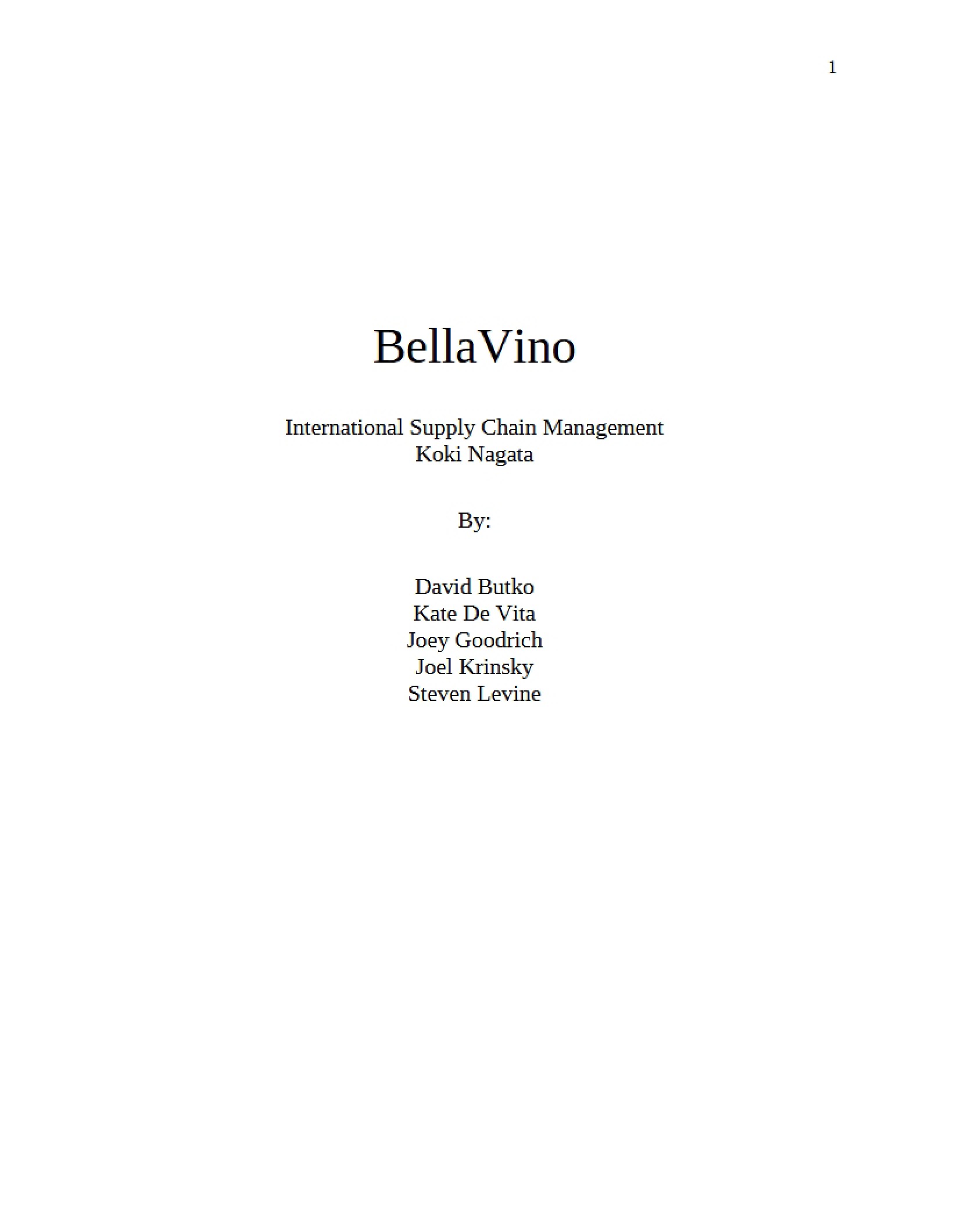 BellaVino Case