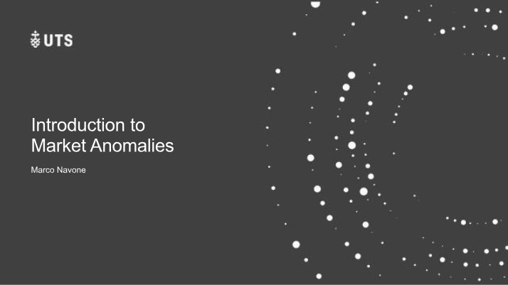 Understanding Market Anomalies and the CAPM
