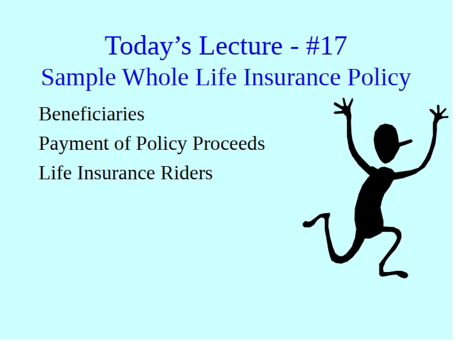 Policy Sample Whole Life Insurance