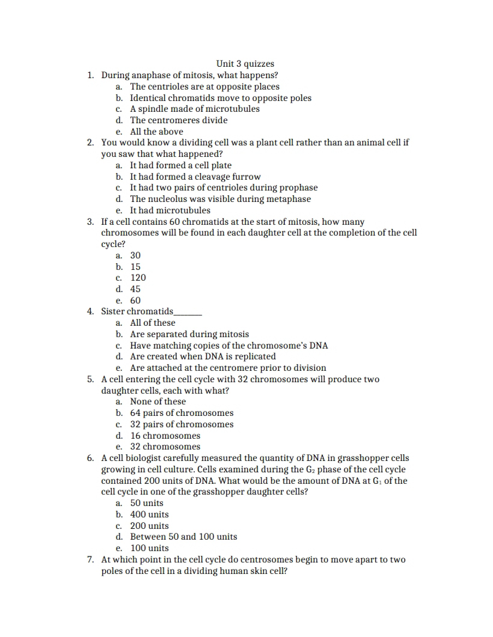 Exam Practice