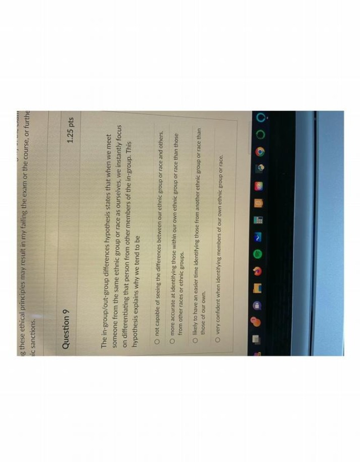 Hypothesis Question regarding In-Group and Out-Group Differences