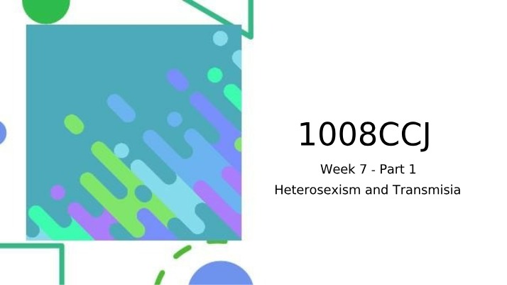 Week 7 Lecture - Part 1