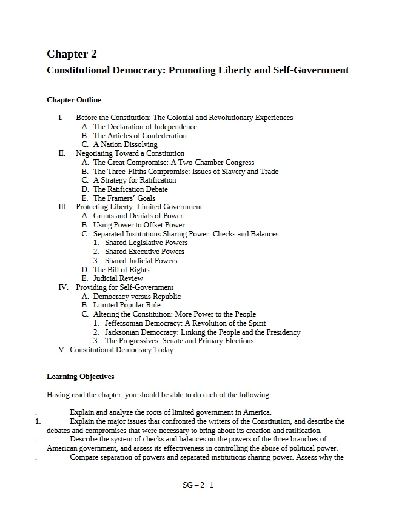 Self-Government, Liberty, and Constitutional Democracy