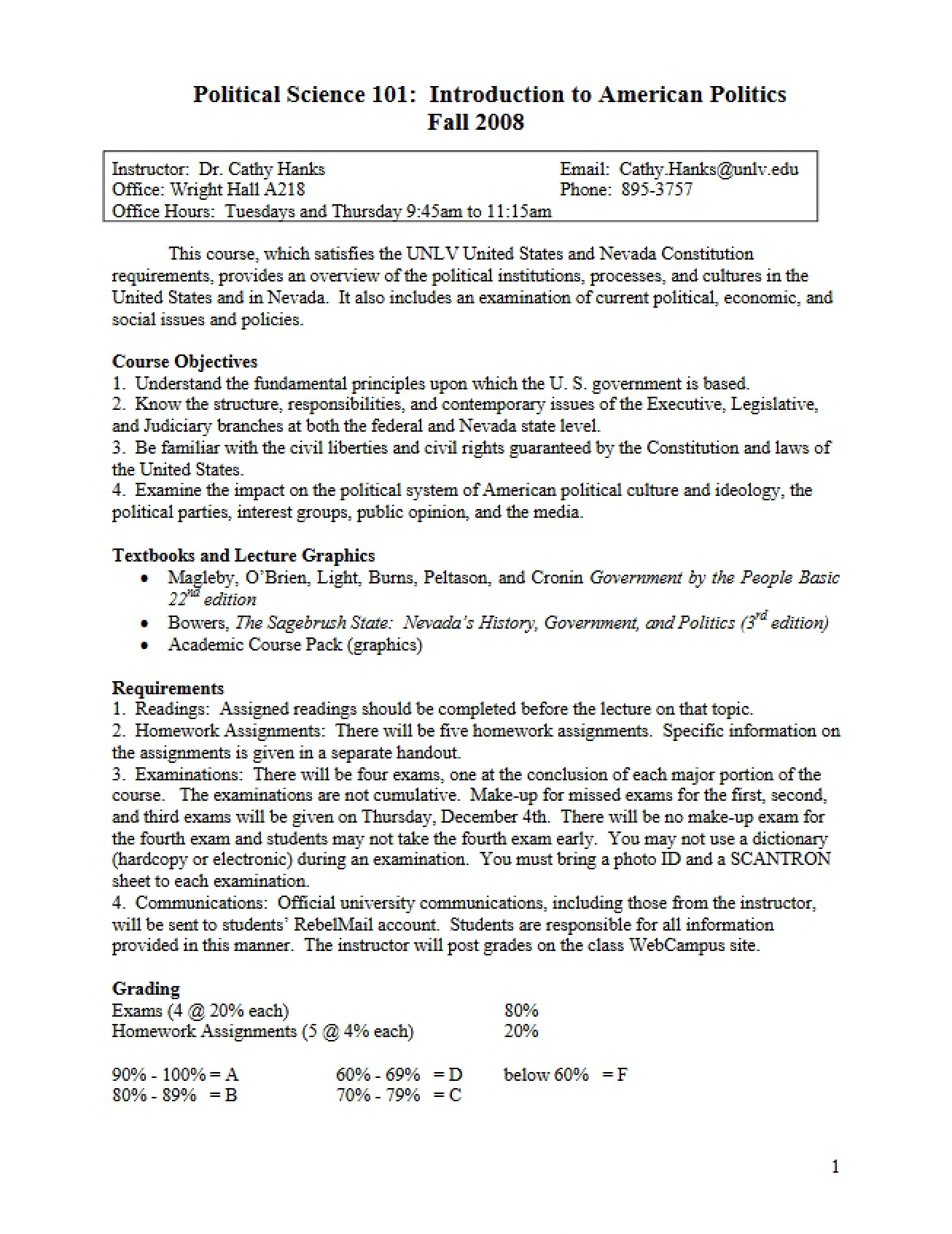 Semester Syllabus
