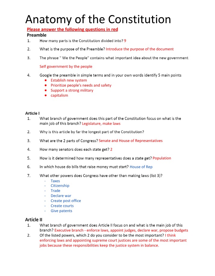 The Constitution - An Anatomy
