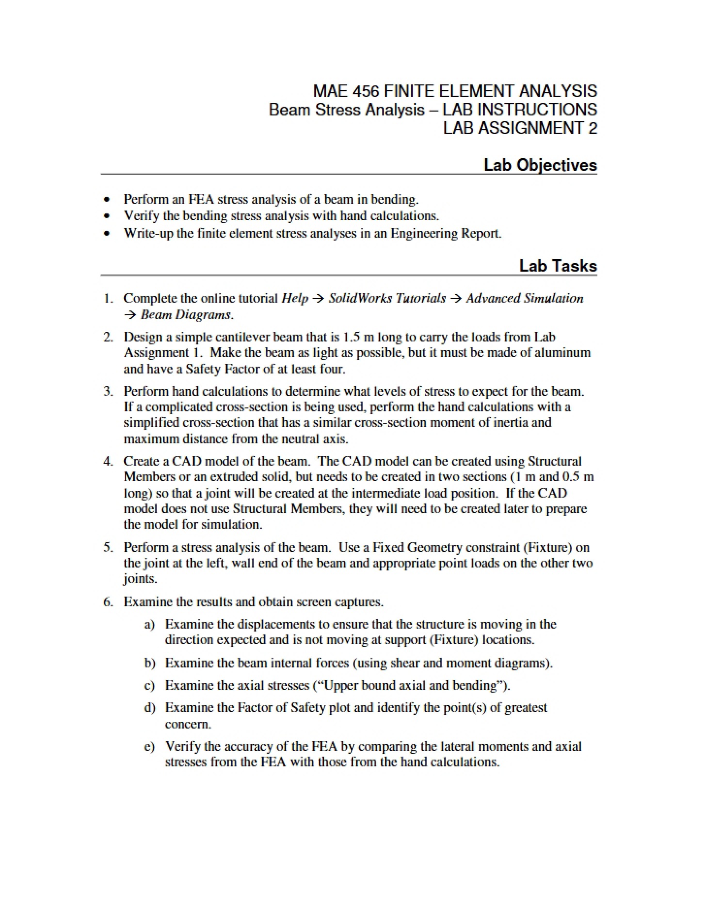 Second Lab Assignment