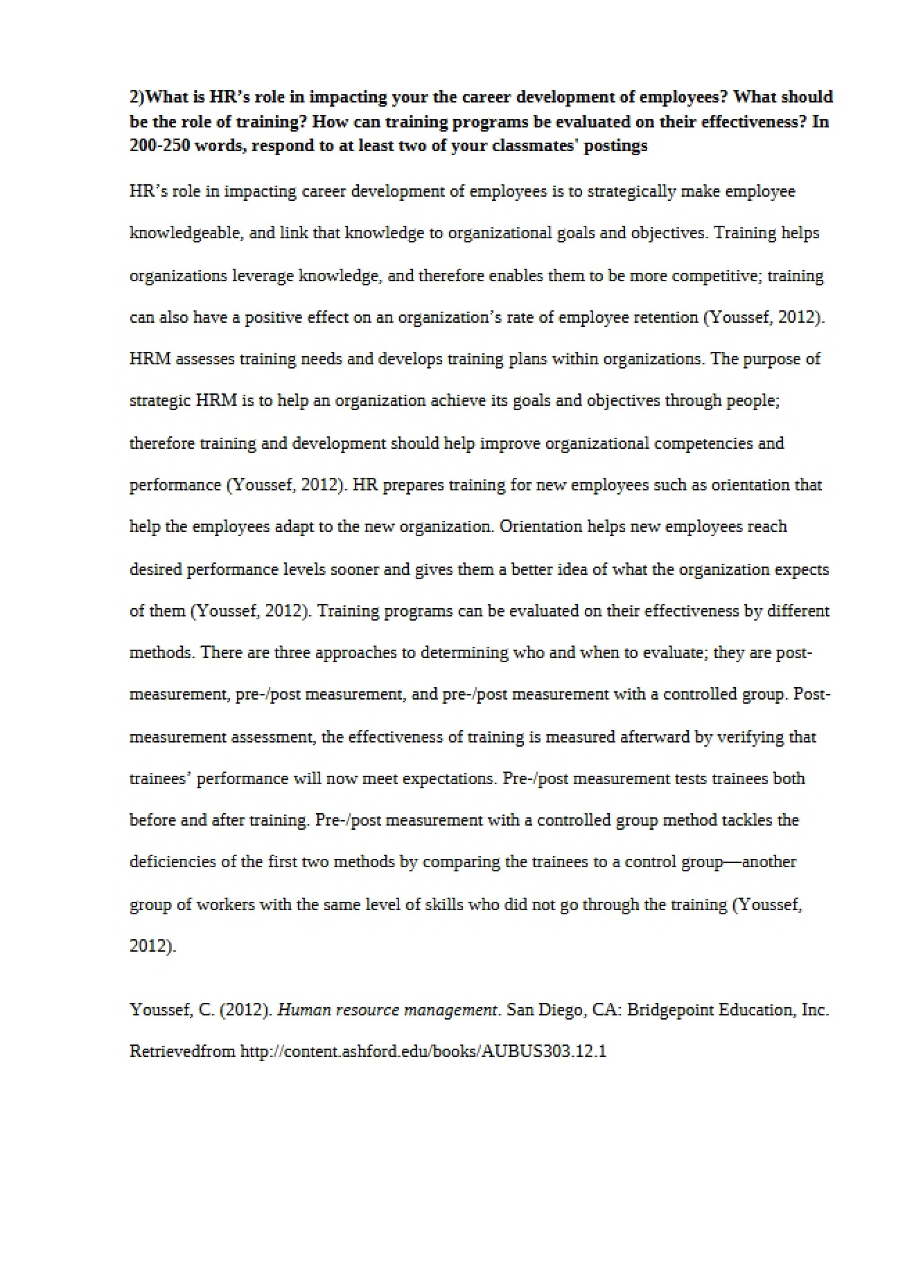 Project on Human Resources Management