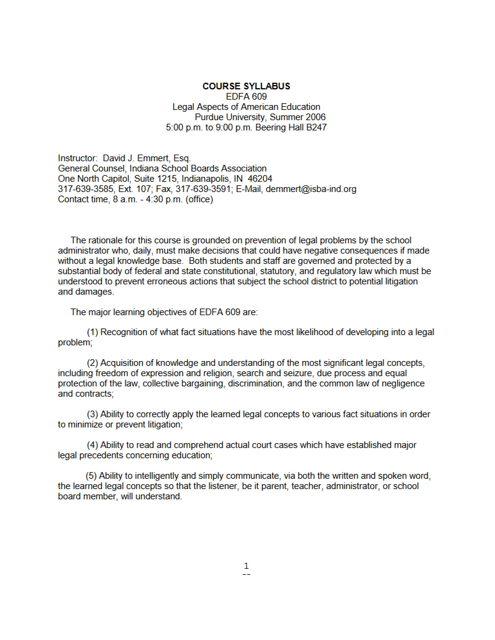 Syllabus