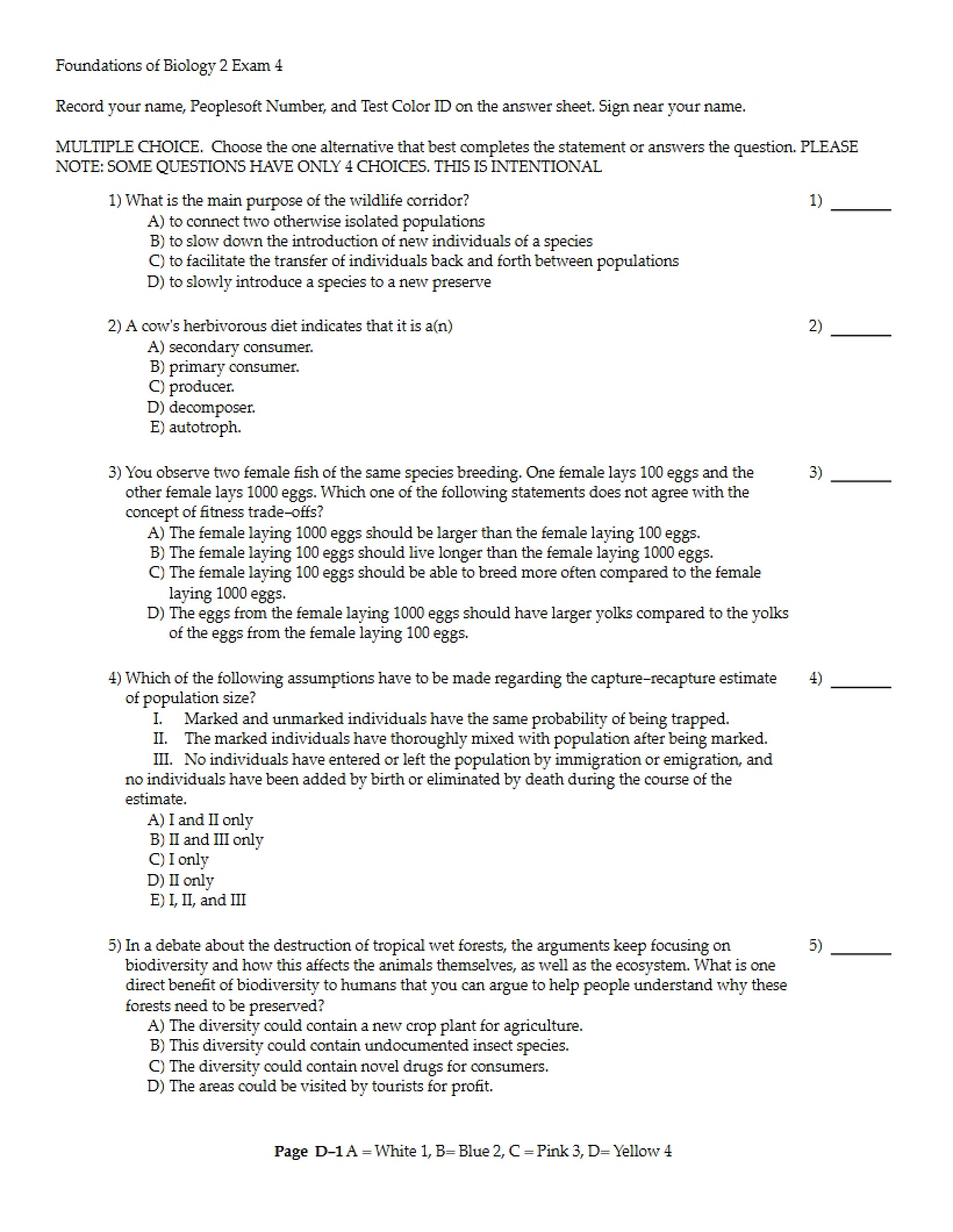 Exam 4
