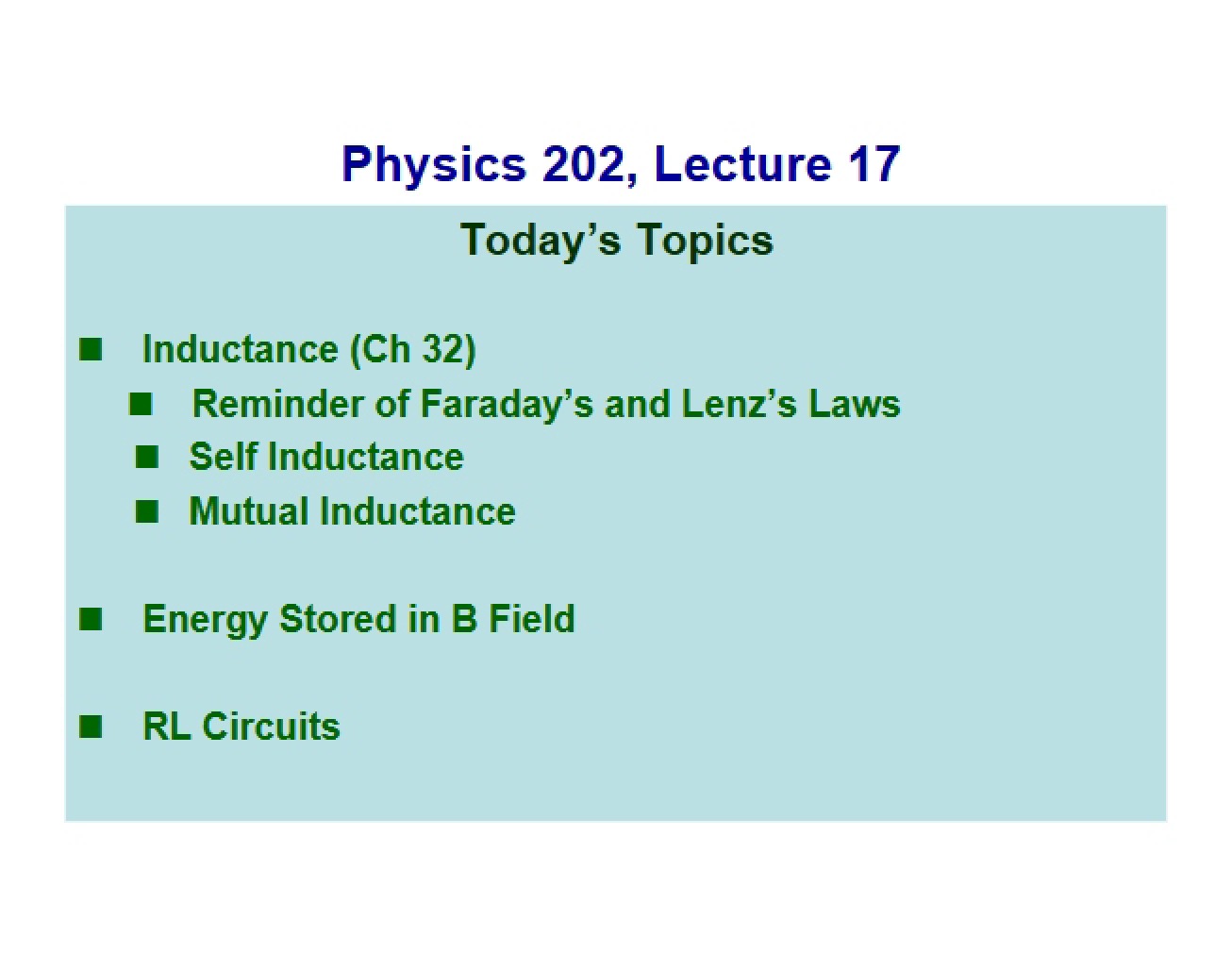 Lecture Notes for Psych 202