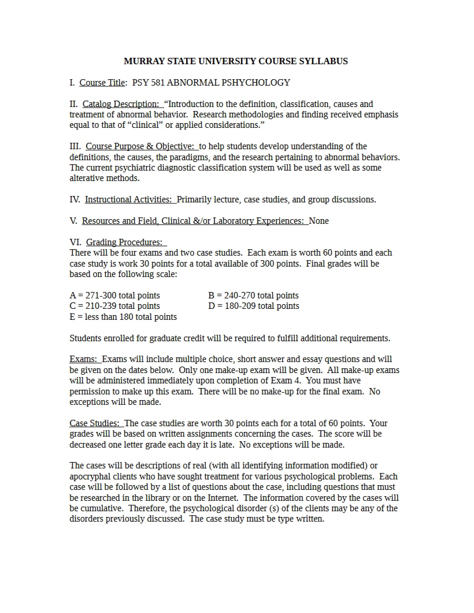 Syllabus