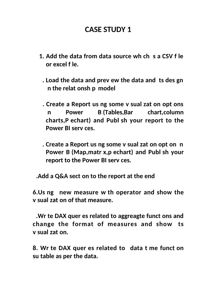 Power BI Case Study 1