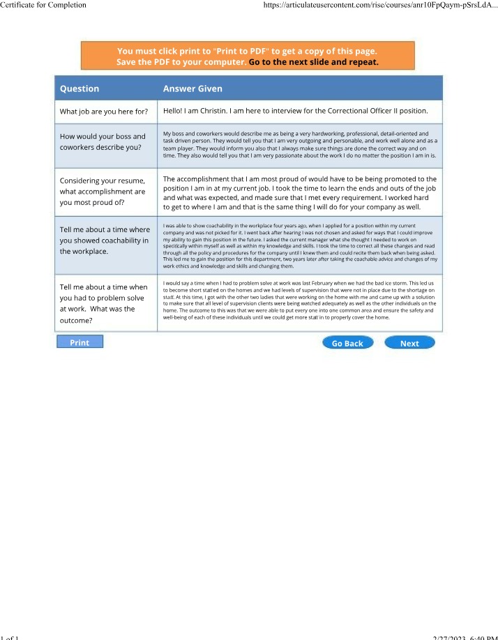 Correctional Officer II Interview Tips - How to Impress