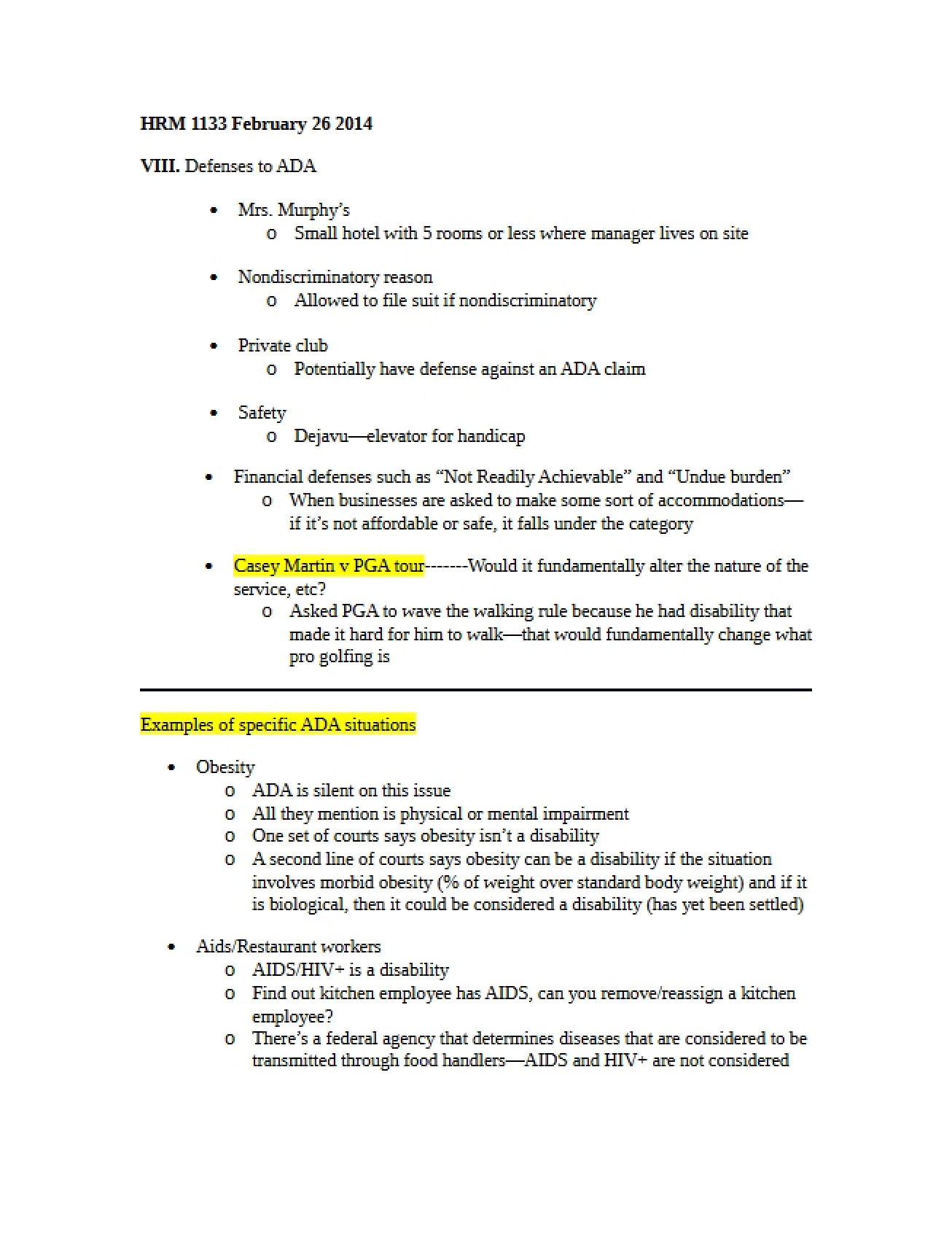February 26 Notes for Lecture 12