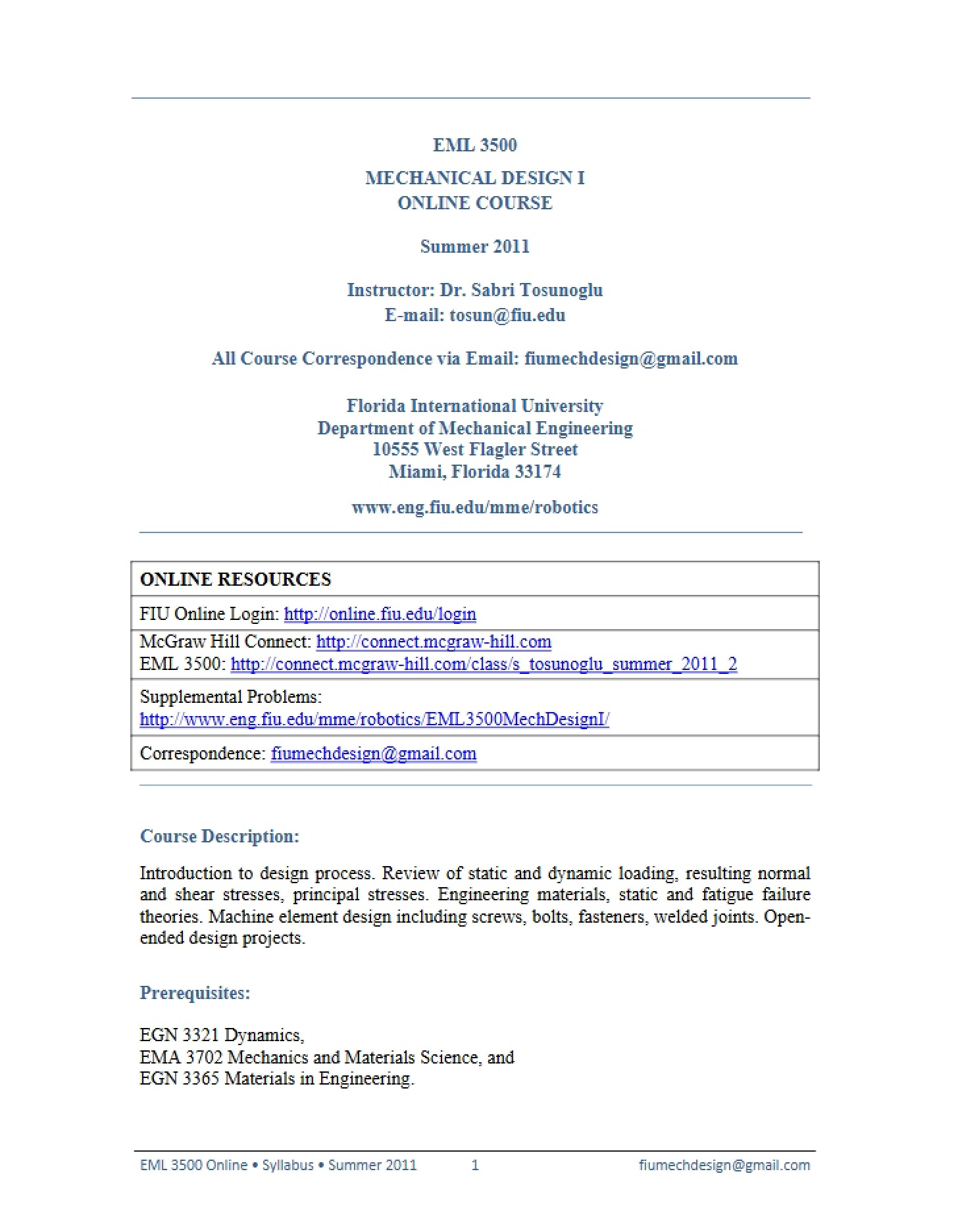 Syllabus Overview