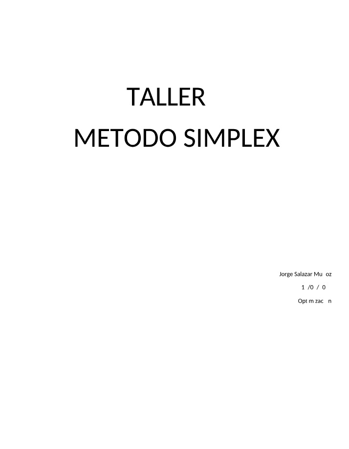 Simplex Method for Maximizing Profits in Manufacturing