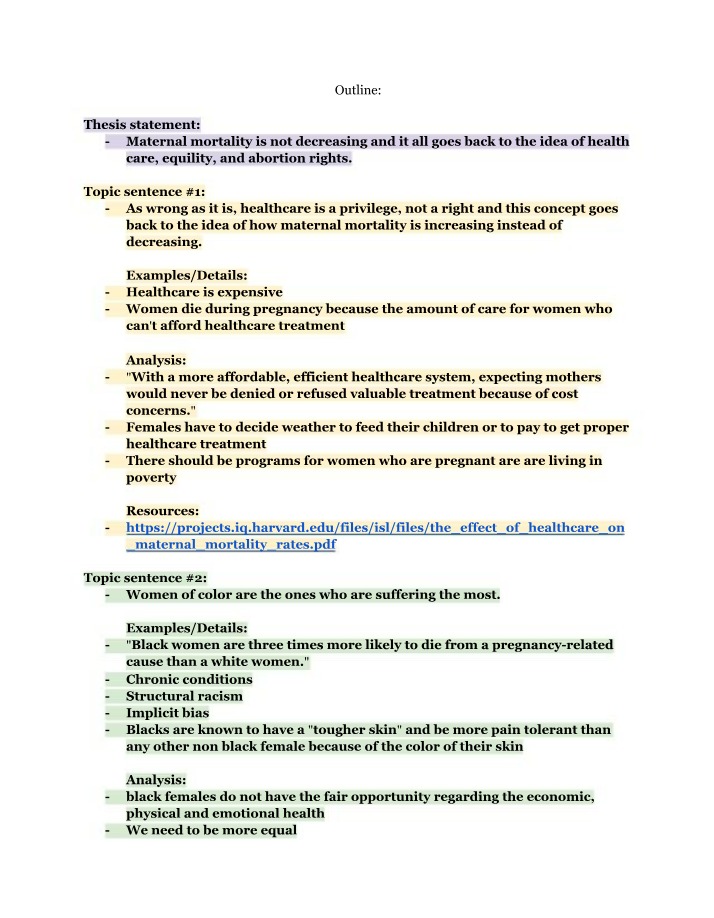Maternal Mortality - Impact of Healthcare, Equality, and Abortion Rights