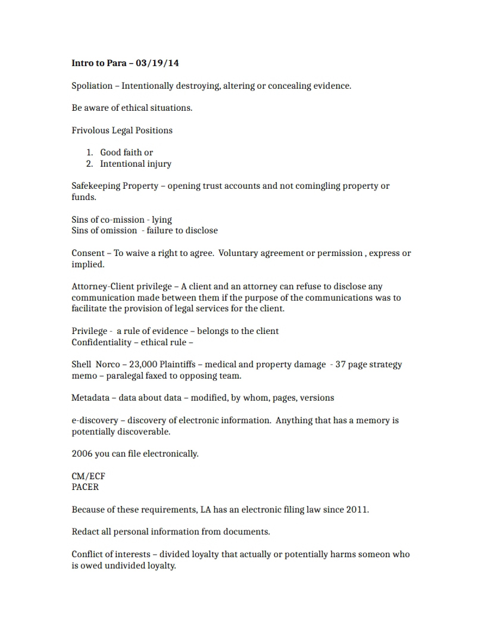 Chapters 5 and 6 Intro to Paralegal