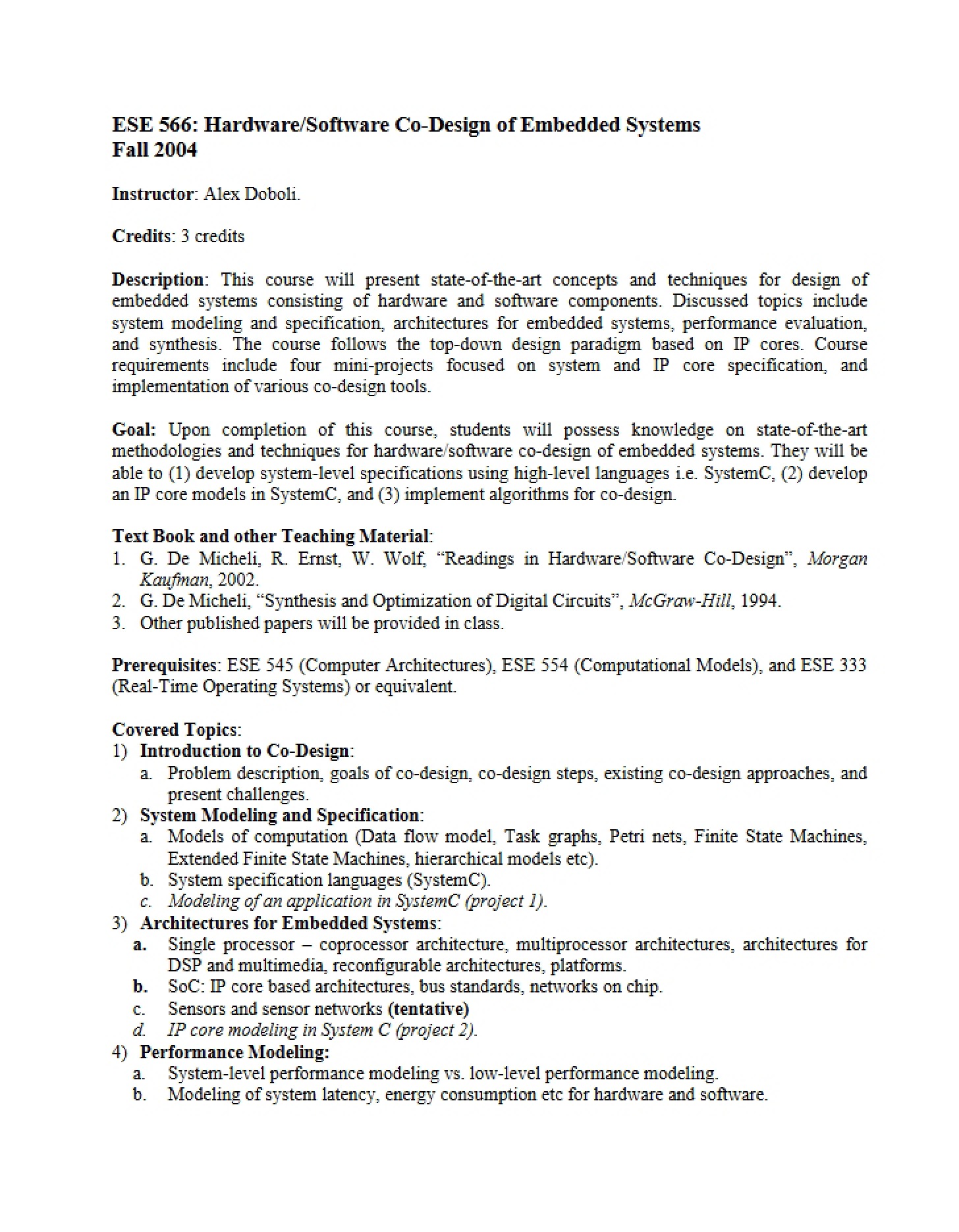 Course Outline