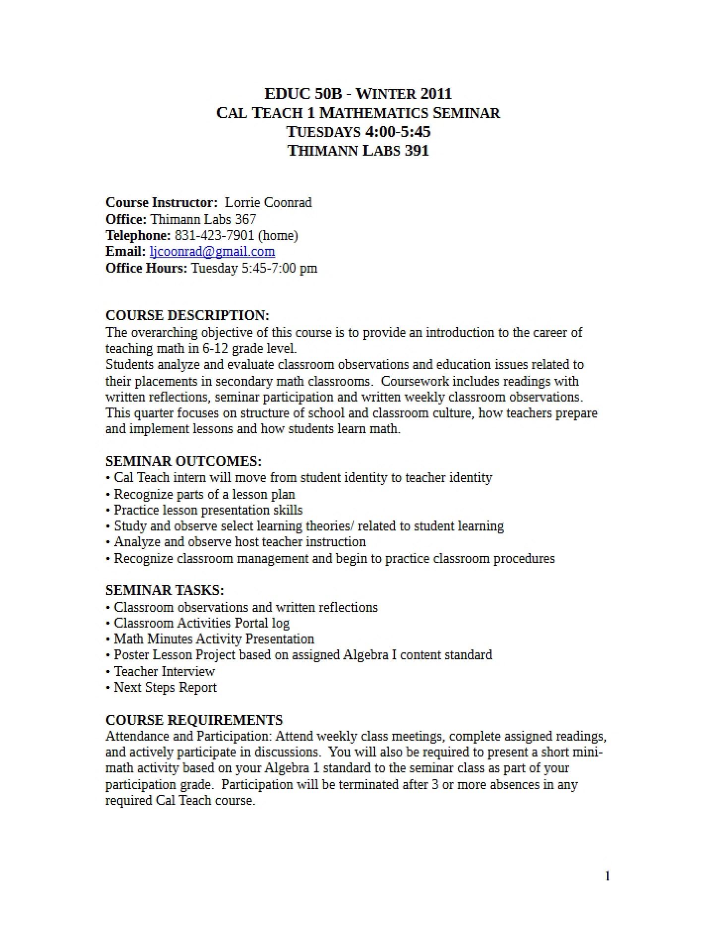 Syllabus (EDUC 50B)