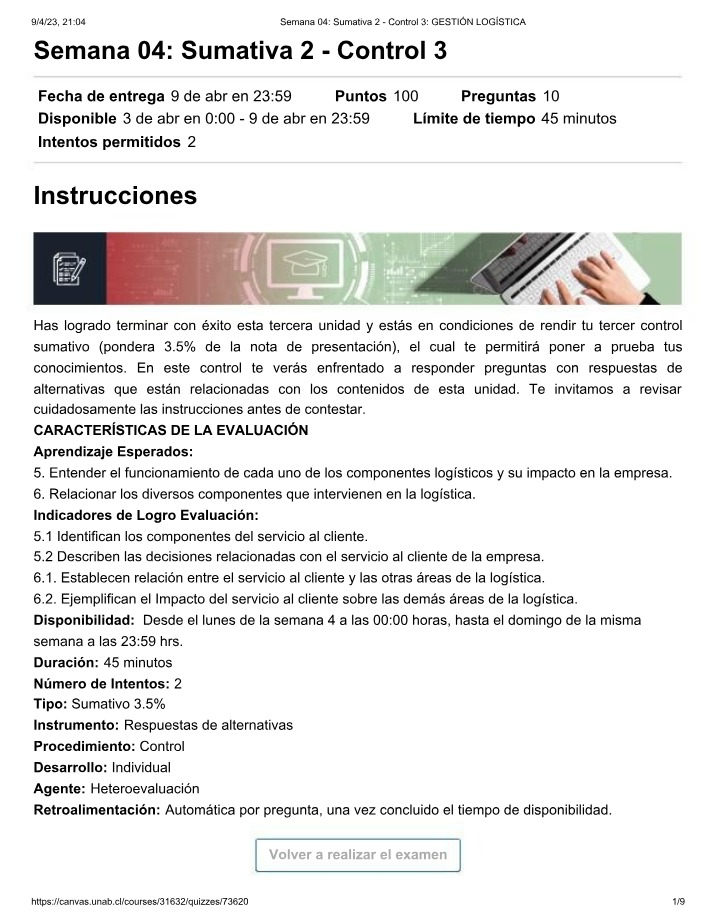 Gestión Logística - Control 3 Semana 04 Sumativa 2