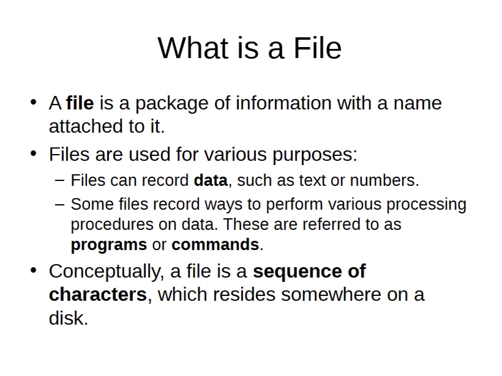 File Handling