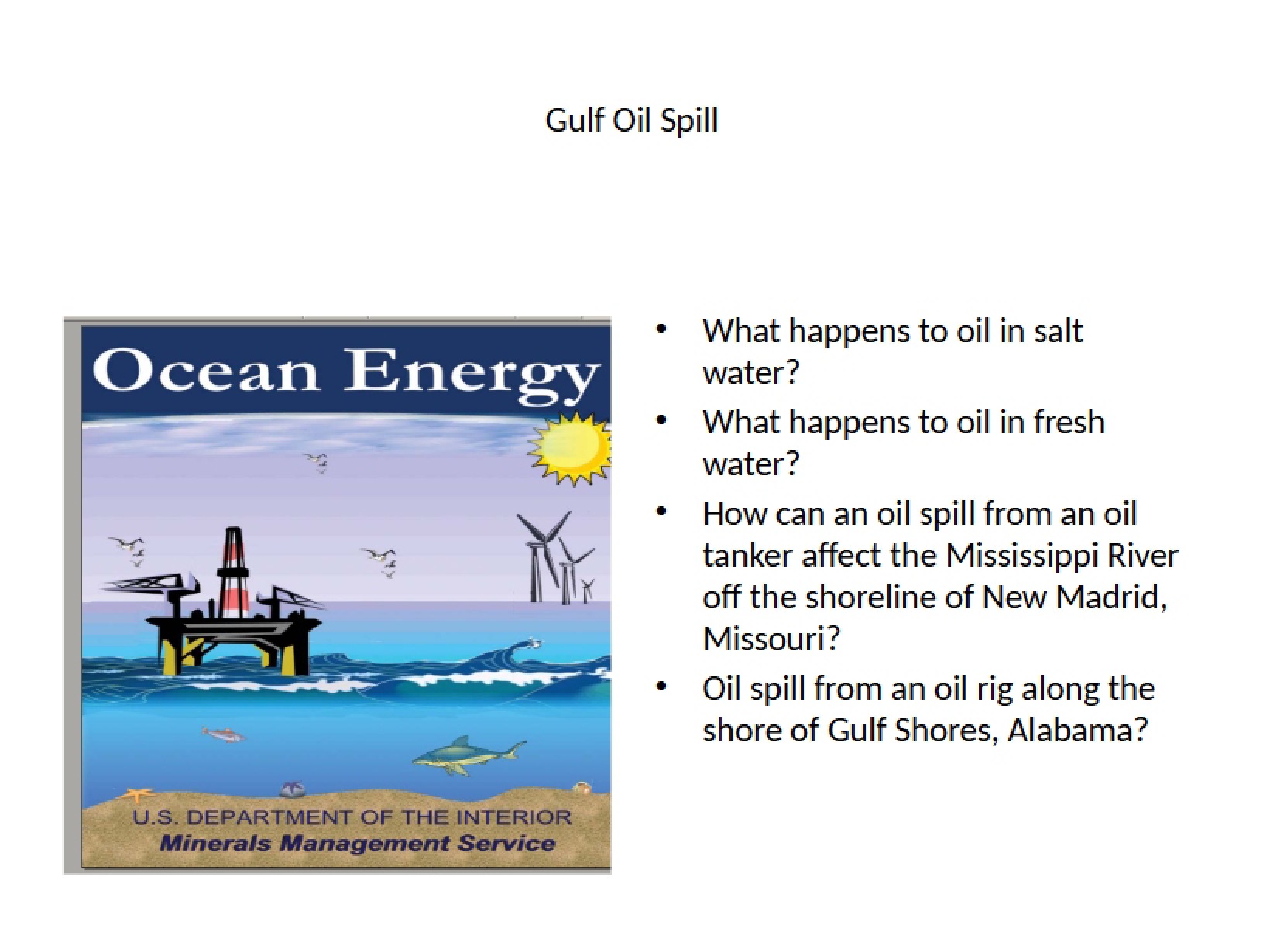 Oil Spill in the Gulf