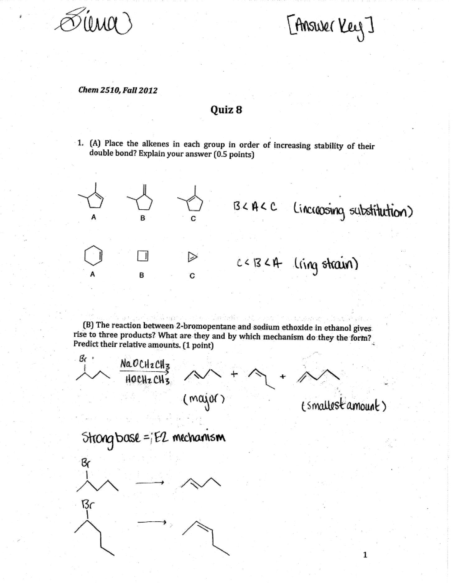 Eighth Quiz