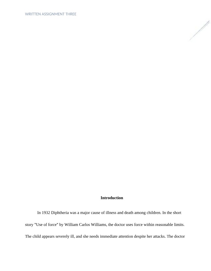 Written Assignment 3