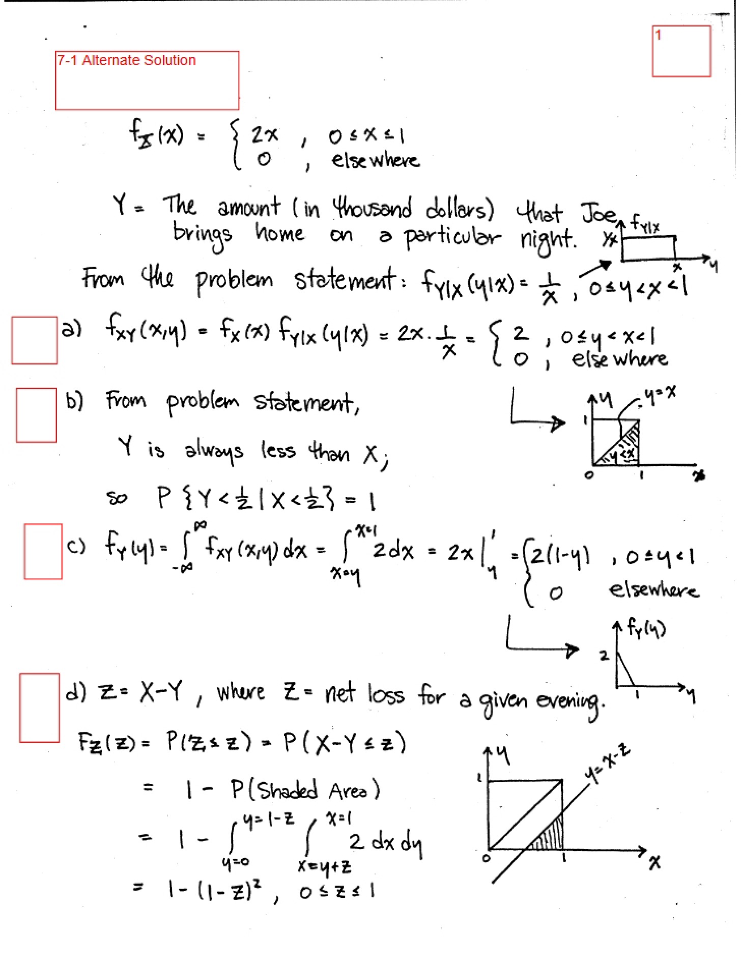 Alternative Solution Problem 7-1