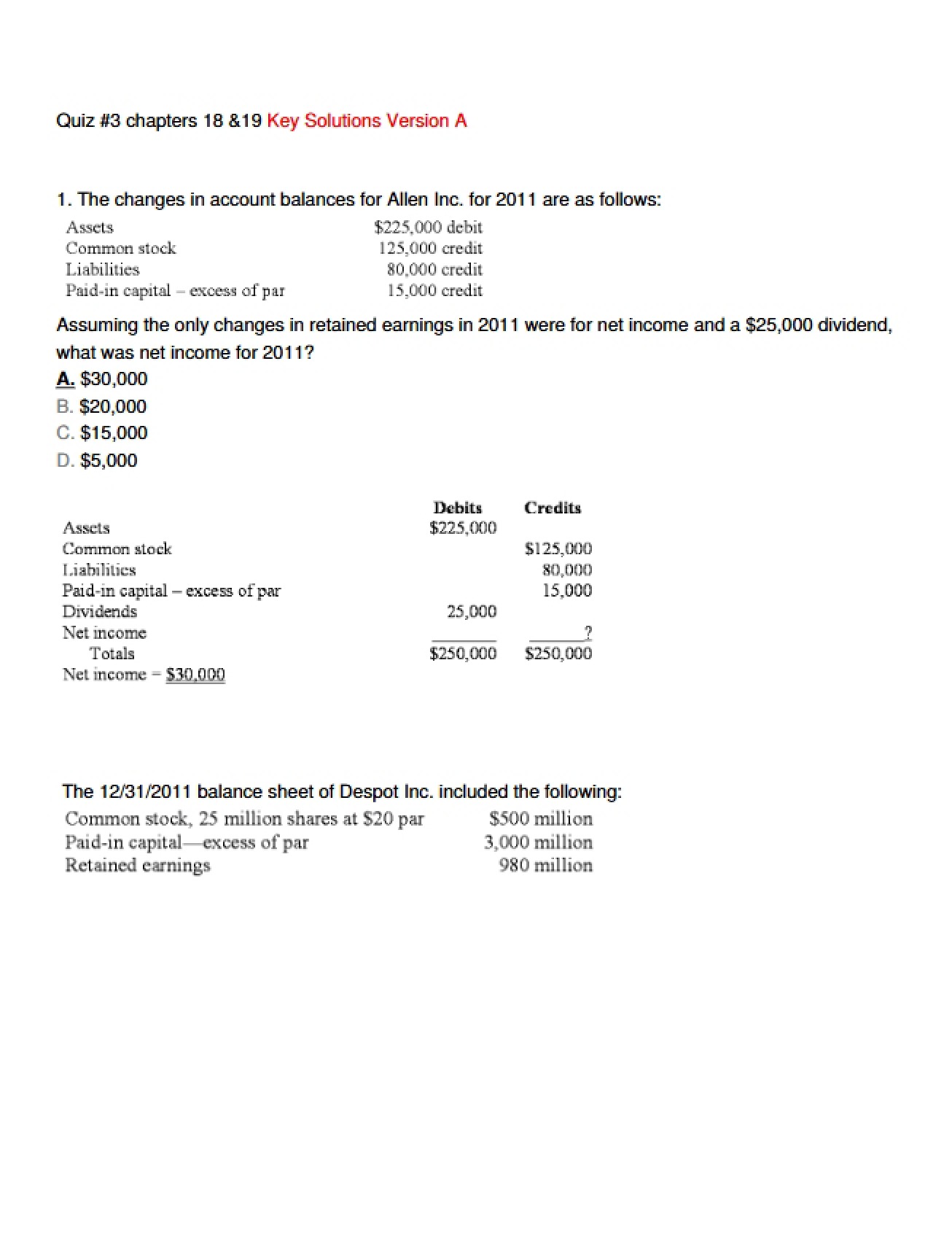 Auditing Quiz 3