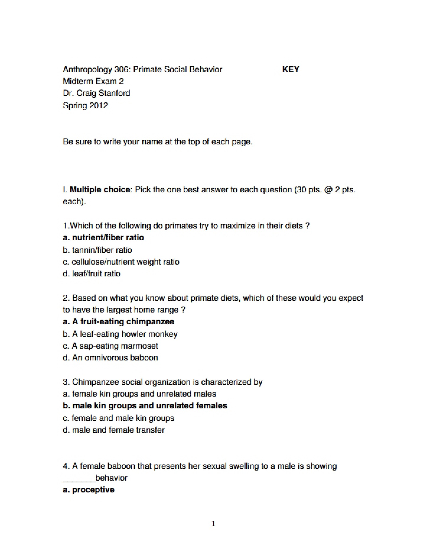 Second Midterm Exam
