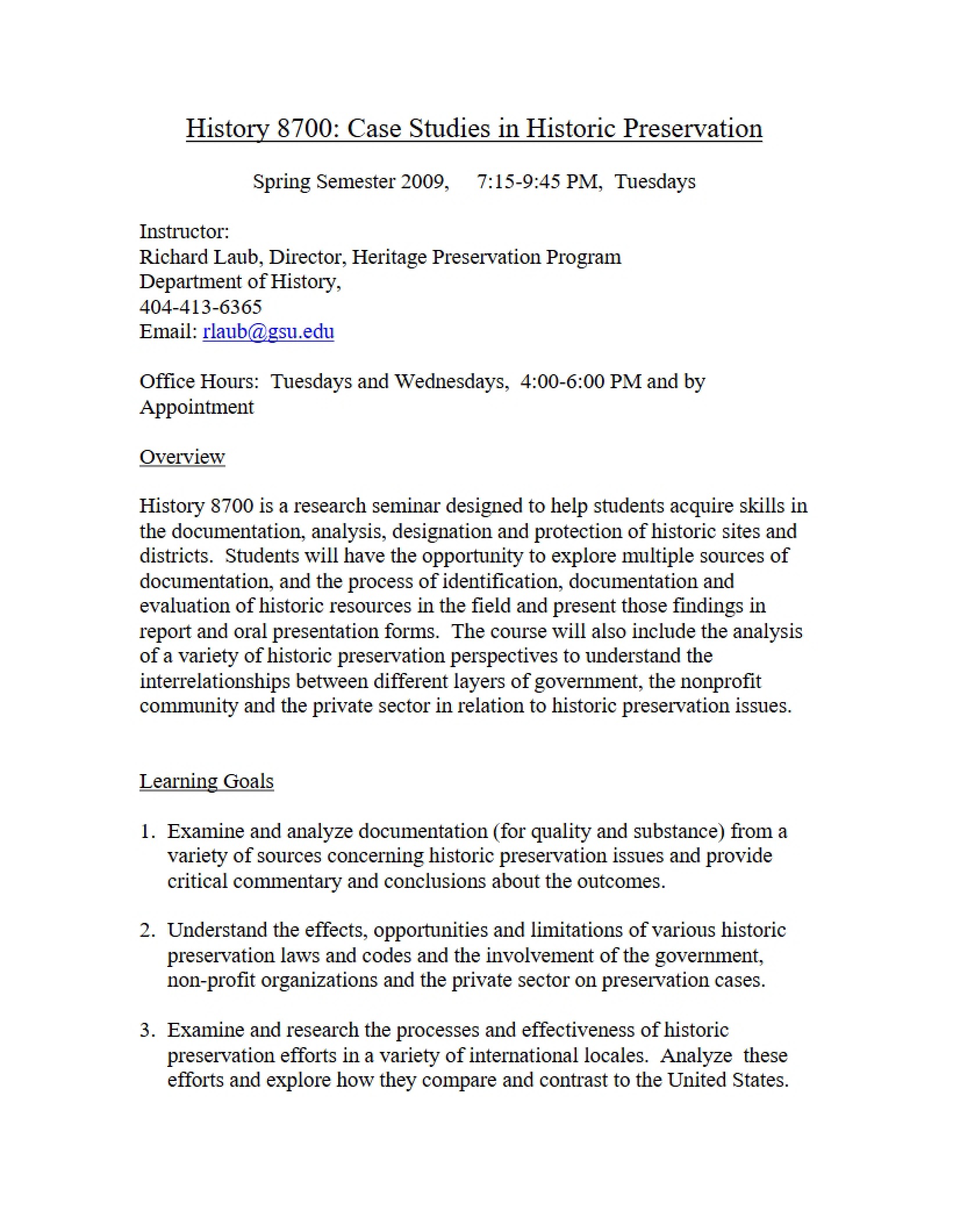 Laub Syllabus 8700