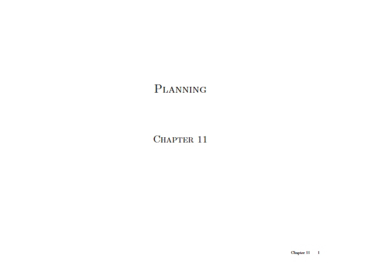 Planning Concepts