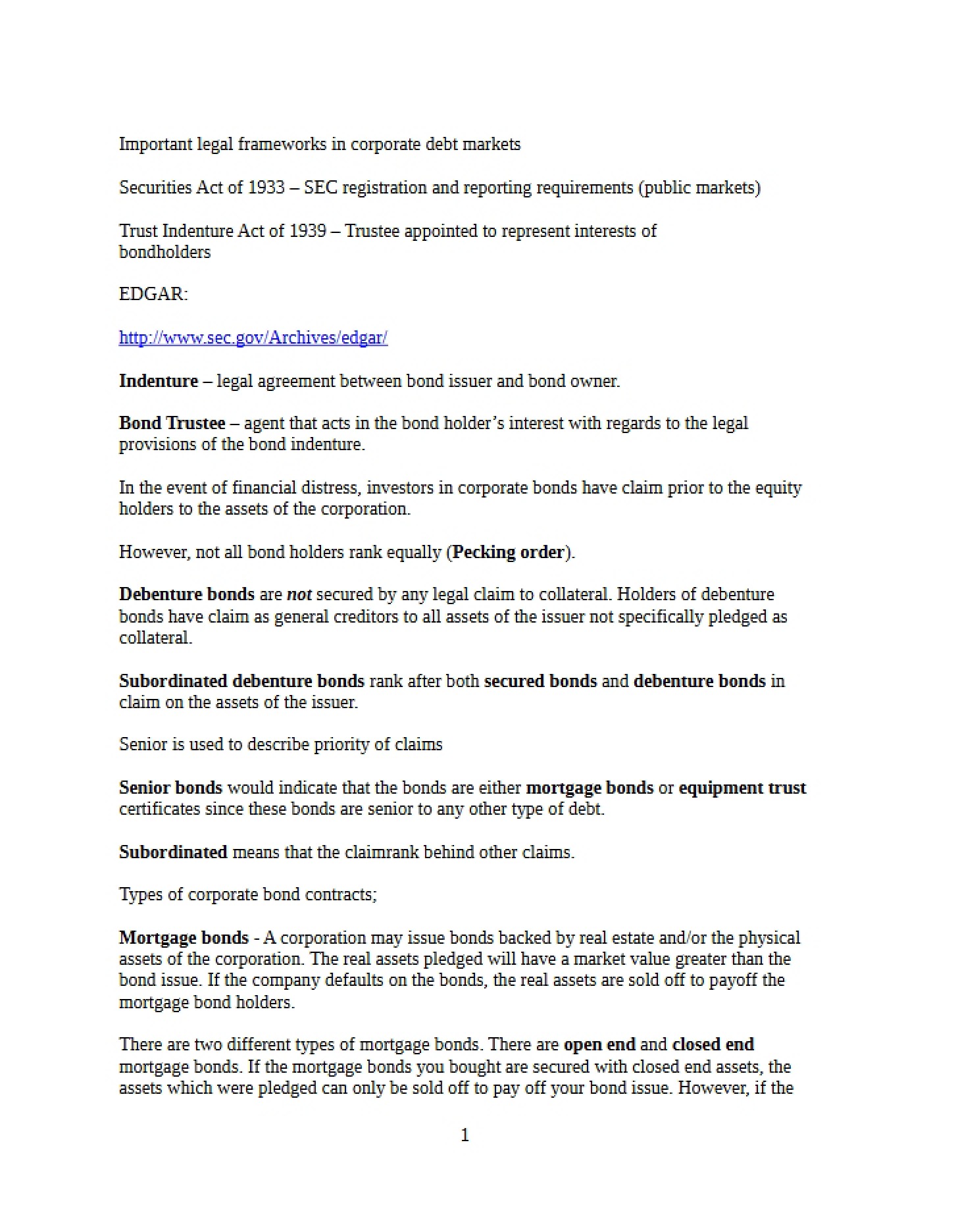 Notes for Review - Entrepreneurial Finance